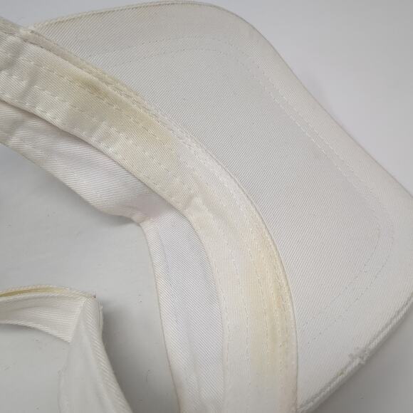 Gulf Shores Strapback Sun Visor Cap White One Size Embroidered Shade Shack - Picture 8 of 10